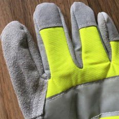 Kids & Teens Real Leather Rigger Work Gloves