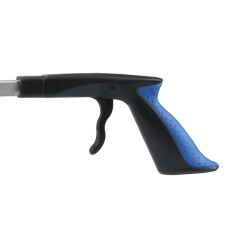 Long 110cm/45inch Folding Blue Litter Picker Grabber