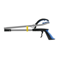 Long 110cm/45inch Folding Blue Litter Picker Grabber
